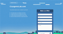 Desktop Screenshot of cryogeniclab.com